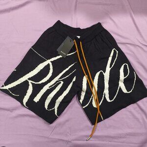 Rhude Black Knit Shorts